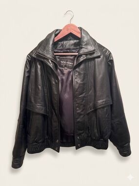 Wilsons Leather Expert Black Leather Jacket